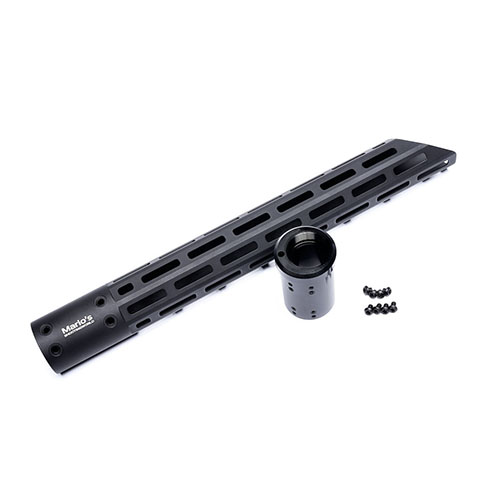 L'handguard MC-Tech AR-15 da 15" in alluminio anodizzato offre un diametro ridotto, facile montaggio senza shims e finiture di alta qualità.